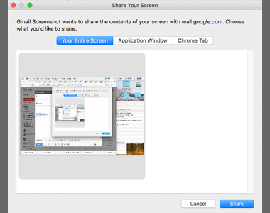 Gmail Screenshot | Capture screen or window from Gmail